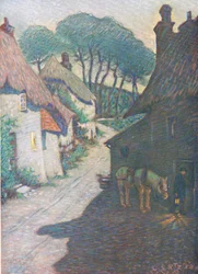 Thurlstone village, South Devon, from Hutchinson