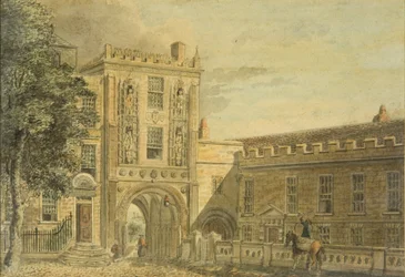 North view of the College Gateway