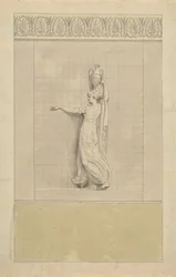 Female Figure carrying Water Jug on her Head