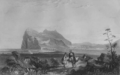 Gibraltar. From the Lower Signal Tower at the Foot of the Queen of Spain
