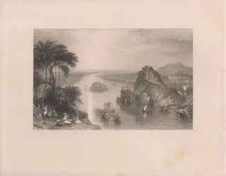 Rocks at Colgong on the Ganges