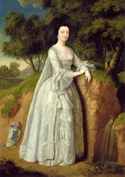 Elizabeth Montague Standing in a Wooded Landscape