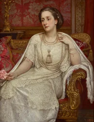 Portrait of Lady Edith, wife of Henry, 7th Duke of Northumberland