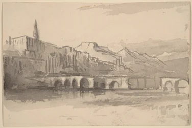 Bridge with Mountains in the Distance (Ventimiglia)