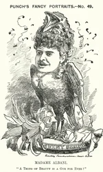 Punch Cartoon: Emma Albani, Canadian Opera Singer