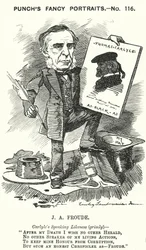 Punch Cartoon: James Anthony Froude, English Historian, Novelist and Biographer