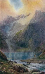 Lake Shisha Nag at Sunset