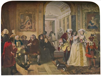 Dr. Johnson in the Ante-Room of Lord Chesterfield, Waiting for an Audience, 1748, 1845, c1950