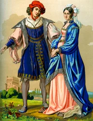 A Noble French Couple at the End of the 15th Century