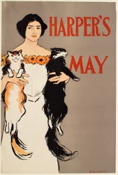 Girl Holding Two Cats