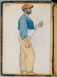 Sketch of a Spanish man, 1906