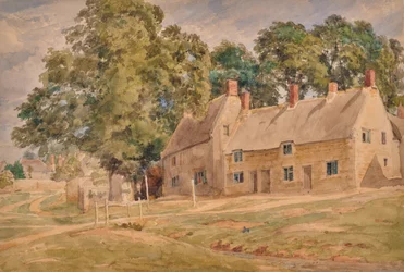 Landscape with cottages