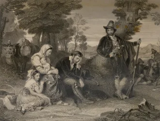 Contadina Family Prisoners with Banditti