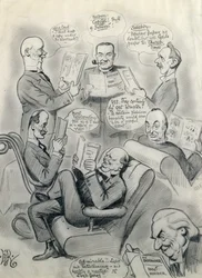 The Bystander 1000th Number, Featuring Lord Cave, Stanley Baldwin, Lord Salisbury, Herbert Asquith, and Winston Churchill