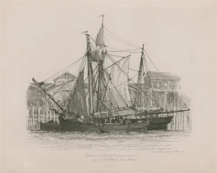 Schooner and Smack lying at Fresh Wharf
