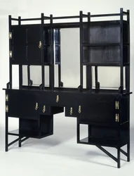 A William Watt ebonised side cabinet