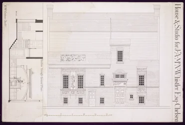Design for House and Studio for J.A.M. Whistler Esq, Chelsea