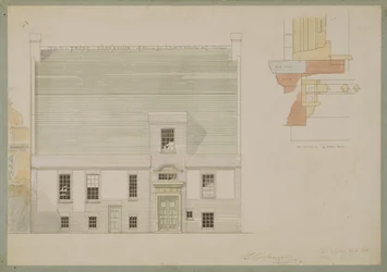 Front Elevation of House for J.A.M. Whistler Esq, Tite Street, Chelsea