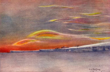 Iridescent Clouds: Looking North from Cape Evans