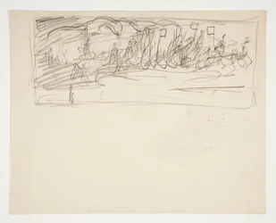 Composition study for The Quest of the Holy Grail (series of fifteen paintings for the Boston Public Library, completed in 1901)
