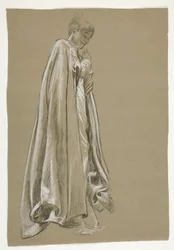 Figure Study for the Infancy of Galahad, from The Quest of the Holy Grail