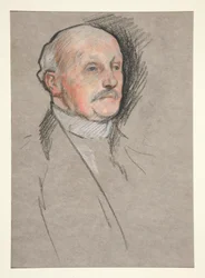Head of man, coronation