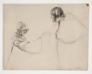 Isabella and the Duke (study for .1108), from Measure for Measure