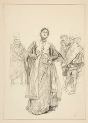 Katharina, illustration for Act I, Scene i, Taming of the Shrew