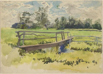 Landscape, Marsh and Bridge
