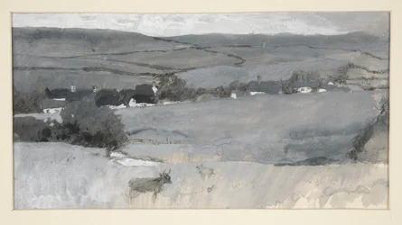 Landscape with Cow in Foreground