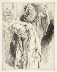 Lear with Cordelia Dead in His Arms, Act V, Scene iii, King Lear