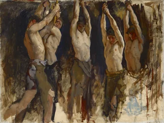 Men at an Anvil, Study for The Spirit of Vulcan