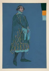 Miscellaneous Study, Costume Sketch for Henry Irving