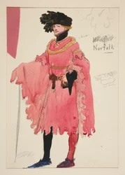 Norfolk, Costume Sketch for Henry Irving