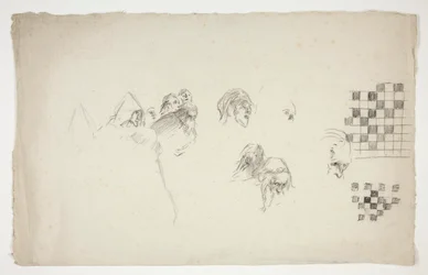 Sheet of sketches