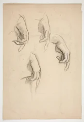 Sketch of four hands