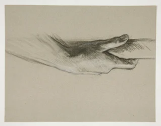 Sketch of One Hand Grasping a Pole