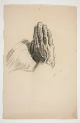 Sketch of Two Hands, Clasped in Prayer