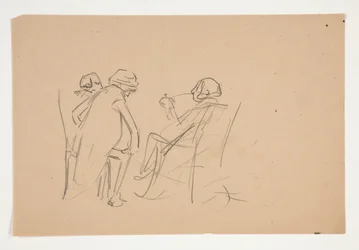 Study for illustration for Oliver Goldsmith