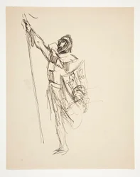 Study for Crusaders Sighting Jerusalem