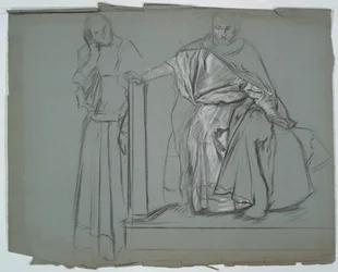 Study for King and Attendants in Hamlet