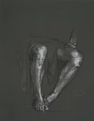 Study for figure in The Spirit of Vulcan, Genius of the Workers in Iron and Steel, capitol rotunda, Harrisburg, Pennsylvania