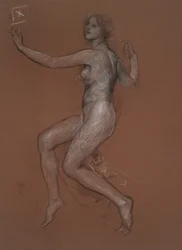 Study for Figure of 9 am