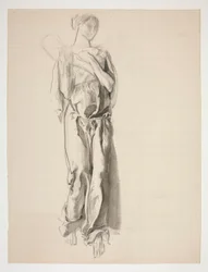 Study for Figure of Abundance in the Mural, Science Revealing the Treasures of the Earth, at the State Capitol Building in Harrisburg, Pennsylvania