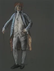 Study for figure of Benjamin Franklin