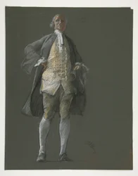 Study for figure of Representative Robert Morris