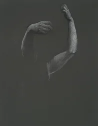Study for Hands of the Figure of 3 pm(?)