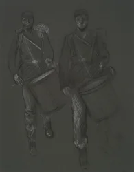 Study for the Figures of Two Civil War Drummers
