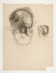 Study of the Head of an Old Bearded Man, for King Arthur