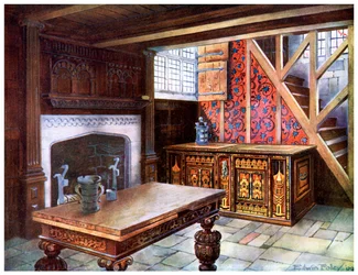 Inlaid Nonsuch chest